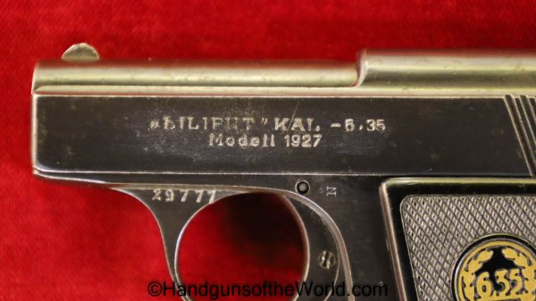 Menz, Liliput, Model 1927, 6.35mm, 1927, Model, German, Germany, Handgun, Pistol, C&R, Collectible, VP, Vest Pocket, .25, 25, acp, auto, 6.35, Hand gun