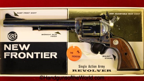 Colt, New Frontier, SAA, .45 Colt, in Rare Early Box, Boxed, with Box, 1962, .45, 45, Long Colt, LC, Single Action Army, Handgun, Revolver, C&R, Collectible
