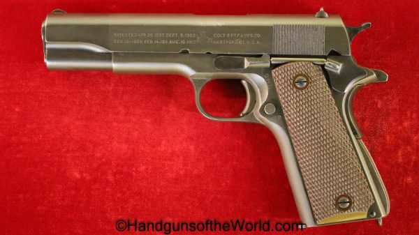 Colt, 1911A1, .45acp, US, Army, Early 1944, Nice, 1944, Handgun, Pistol, C&R, Collectible, .45, 45, acp, auto, 1911, WWII, WW2, American, Americana, USA