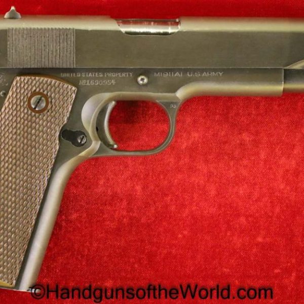 Colt, 1911A1, .45acp, US, Army, Early 1944, Nice, 1944, Handgun, Pistol, C&R, Collectible, .45, 45, acp, auto, 1911, WWII, WW2, American, Americana, USA