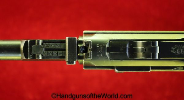 Luger LP.08, DWM 1917 Artillery, 9mm, German WWI Issue with an Original Stock - Image 10