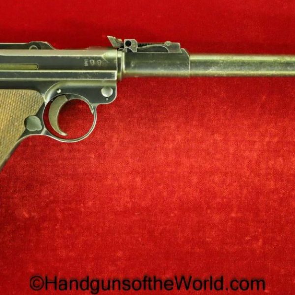 Luger LP.08, DWM 1917 Artillery, 9mm, German WWI Issue with an Original Stock