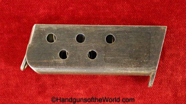 Dreyse, 1908, 6.35mm, Magazine, Clip, Mag, Original, Collectible, German, Germany, 6.35, 25, .25, acp, auto, Handgun, Pistol, Hand gun, Logo, Marked