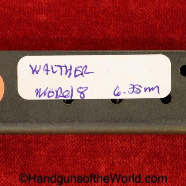 Walther, Model 8, 6.35mm, Magazine, Clip, Mag, Original, Collectible, German, Germany, 25, .25, acp, auto, 6.35, Handgun, Pistol, Model, 8, VIII, Hand gun