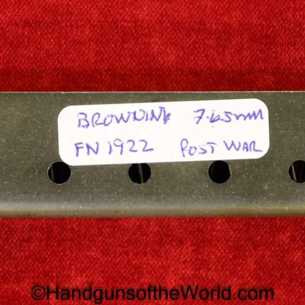 FN, Browning, 1922, 7.65mm, Magazine, Clip, Mag, Original, Collectible, Post War, Post-War, Handgun, Pistol, 7.65, 32, .32, acp, auto, French, France