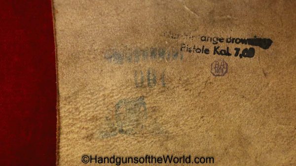 FN Browning 1922 Theuermann Drop Pattern Holster German WWII Issue Dated 1943 - Image 10