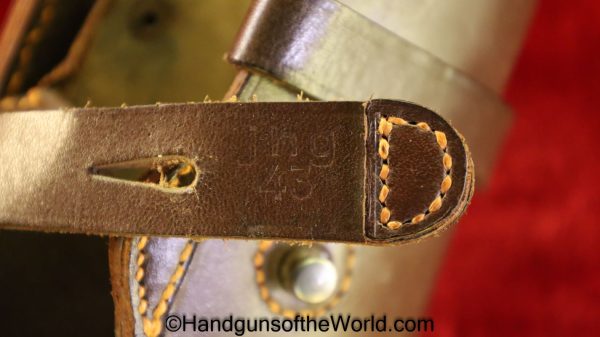 FN Browning 1922 Theuermann Drop Pattern Holster German WWII Issue Dated 1943 - Image 12