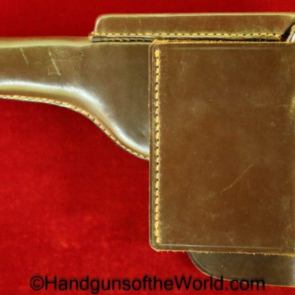 FN, Browning, 1922, Theuermann, Drop Pattern, Holster, German, WWII, Dated, 1943, Original, Collectible, brown, leather, Germany, WW2, jhg, 43, jhg43