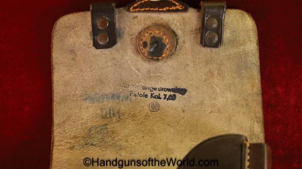 FN Browning 1922 Theuermann Drop Pattern Holster German WWII Issue Dated 1943 - Image 8