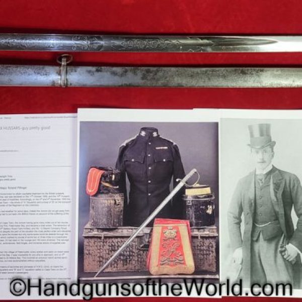 Wilkinson, Calvary, Sword, 10th Royal Hussars, Provenance, Original, Collectible, English, British, William Bentinick, Bentinick, Lord, Light, UK