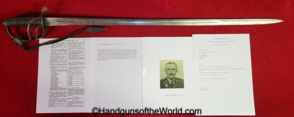 Wilkinson, Royal Artillery, Sword, With Provenance, 1901, James Auchinleck Dane, Dane, Original, Collectible, British, English, Royal, Artillery, UK