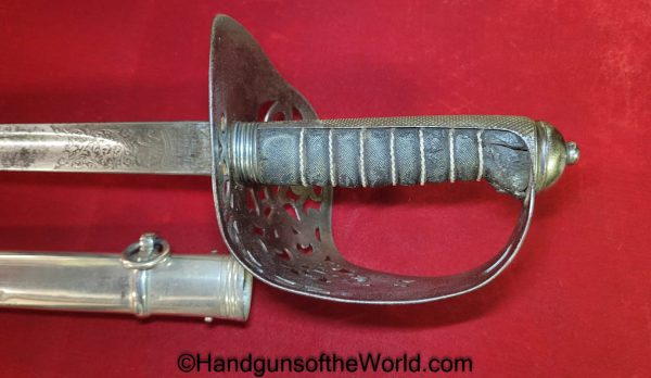 Wilkinson, 1895, Infantry, Sword, with WWI Provenance, Original, Collectible, British, English, WWI, WW1, Captain Henry Leycester Croker, Croker, General