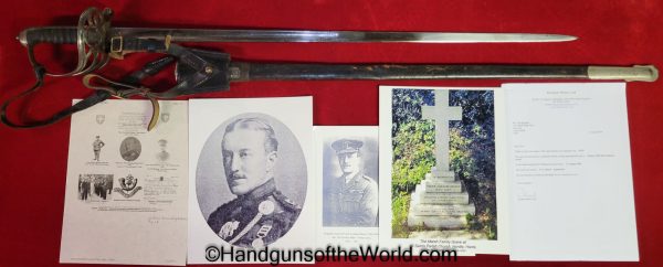 Wilkinson, 1895, Infantry, Sword, with Brigadier General Provenance, Frank Graham Marsh, Marsh, General, Original, Collectible, British, English, Model