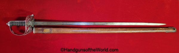 Wilkinson, Infantry, Sword, with Major General Richardson, Provenance, Original, Collectible, English, British, Major, General, Richardson, UK, Historic