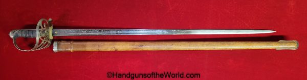 Wilkinson, Rifle, Sword, with WWI KIA Provenance, Original, Collectible, British, English, WWI, WW1, Geoffrey Makins, Makins, Pulford and Sons, 1895