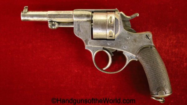 French, 1873, Revolver, 11mm, Dated, 1876, France, Handgun, Antique, Non FFL, Non-FFL, Model, Hand gun, Service, Service Revolver, WWI, WW1