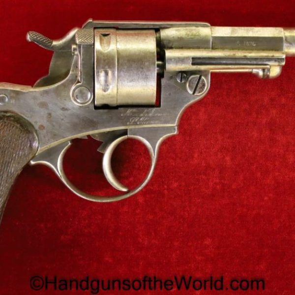 French, 1873, Revolver, 11mm, Dated, 1876, France, Handgun, Antique, Non FFL, Non-FFL, Model, Hand gun, Service, Service Revolver, WWI, WW1