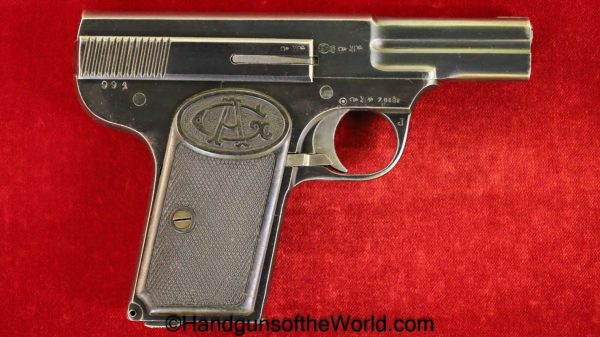 Armand Gavage, Pocket, 7.65mm, French, Commercial, Armand, Gavage, Handgun, Pistol, C&R, Collectible, Belgian, Belgium, 32, .32, acp, auto, 7.65, Hand gun