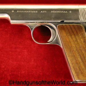 Rheinmetall, Pocket, 7.65mm, Nickel Finish, Nickel, German, Germany, Handgun, Pistol, C&R, Collectible, 7.65, 32, .32, acp, auto, Hand gun, New Model