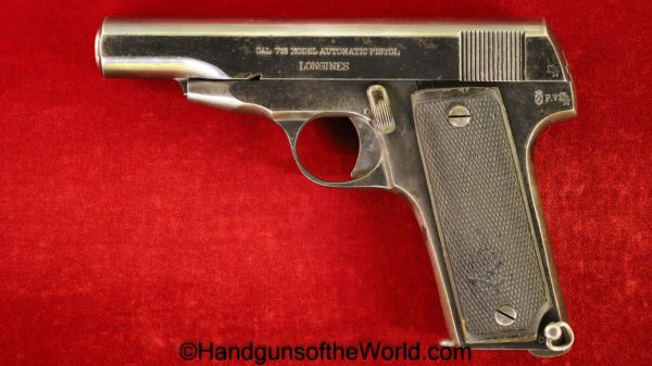 Orbea Longines, 7.65mm, Made in Spain, Spain, Spanish, Orbea, Longines, Handgun, Pistol, C&R, Collectible, Pocket, 32, .32, acp, auto, 7.65, Hand gun