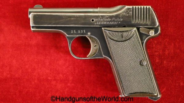 Leonhardt, Pocket, 7.65mm, German, Germany, Handgun, Pistol, C&R, Collectible, 7.65, 32, .32, acp, auto, Hand gun, Beholla, Stenda, Menta