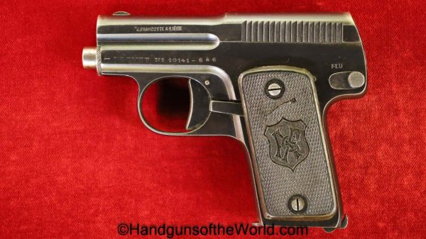 Francotte, Model 1, 6.35mm, Model I, Belgium, Belgian, Handgun, Pistol, C&R, Collectible, VP, Vest Pocket, 6.35, 25, .25, acp, auto, Model, 1, I, Hand gun