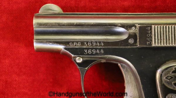 Clement, 1909, 6.35mm, Weisbach Norma, Norma, Handgun, Pistol, C&R, Collectible, VP, Vest Pocket, Belgian, Belgium, German, Germany, 6.35, .25, 25, acp