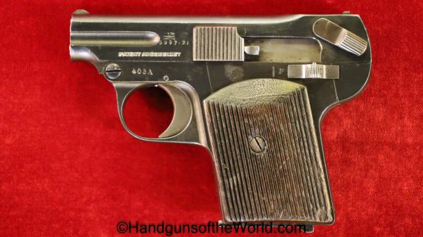 OWA, 1922, 6.35mm, Early Model, Early, 6.35, 25, .25, acp, auto, Austria, Austrian, Handgun, Pistol, C&R, Collectible, VP, Vest Pocket, Hand gun