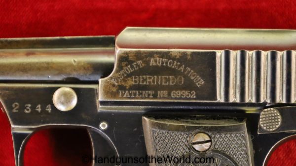 Bernado, VP, 6.35mm, Vest Pocket, Handgun, Pistol, C&R, Collectible, Spain, Spanish, 6.35, 25, .25, acp, auto, Hand gun, Bernedo, Oddity