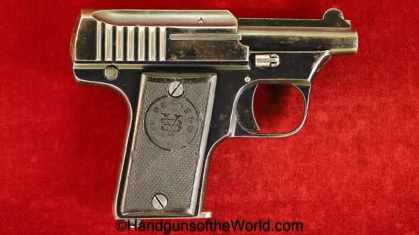 Bernado, Vest Pocket, 6.35mm, Bernedo, Handgun, Pistol, C&R, Collectible, VP, Spain, Spanish, 25, .25, acp, auto, 6.35, Hand gun, Unmarked, Blank, Vintage