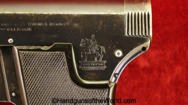 Fabrique D'Armes Reunies, Dictator, 6.35mm, 1st, Model, First, Belgian, Belgium, VP, Vest Pocket, Handgun, Pistol, C&R, Collectible, 25, .25, acp, auto