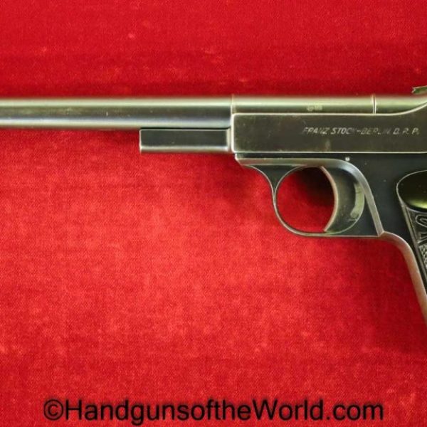 Franz Stock, Target, Model, .22lr, 7 1/2" Barrel, Stock, Franz, German, Germany, Handgun, Pistol, C&R, Collectible, 22, .22, 22lr, 7.5, Inch, Barrel