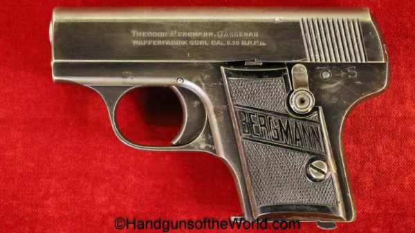 Bergmann, Model 2, 6.35mm, Germany, German, Handgun, Pistol, C&R, Collectible, VP, Vest Pocket, Model II, 25, .25, acp, auto, 6.35, Lignose, Model, 2, II