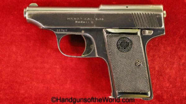 Menz, Model II, 6.35mm, Vest Pocket, Model 2, Model, II, 2, German, Germany, Handgun, Pistol, C&R, Collectible, VP, 6.35, 25, .25, acp, auto, Hand gun