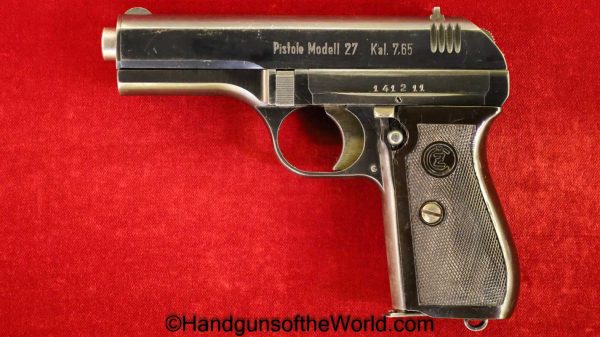 CZ-27, 7.65mm, German, WWII, WW2, Germany, CZ, 27, CZ27, CZ 27, Handgun, Pistol, C&R, Collectible, 32, .32, acp, auto, Czech, 7.65, Czechoslovakia