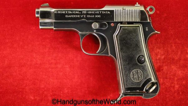 Beretta, 1935, 7.65mm, Italian, Dated, 1943, Matching Magazine, Matching Mag, Matching Clip, Italy, Handgun, Pistol, C&R, Collectible, WWII, WW2, 32, .32