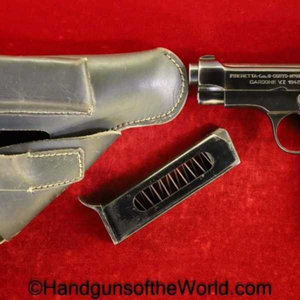 Beretta, 1934, .380, Italian, Military, 1942, Full Rig, Italy, WWII, WW2, with Holster, 380, acp, auto, Dated, Handgun, Pistol, C&R, Collectible, Holster