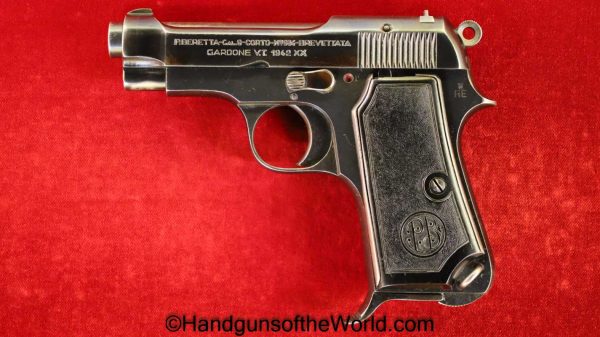 Beretta, 1934, .380, Italian, Military, 1942, Full Rig, Italy, WWII, WW2, with Holster, 380, acp, auto, Dated, Handgun, Pistol, C&R, Collectible, Holster