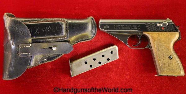 Mauser, HSc, 7.65mm, German, WWII, Police, Eagle L, Full Matching Rig, 2 Matching Magazines, 2 Matching Mags, Matching Holster, Handgun, Pistol, C&R, Collectible, Germany, WW2, 2 Matching Clips, 32, .32, acp, auto, 7.65