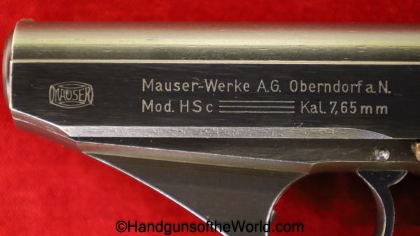 Mauser, HSc, 7.65mm, German, WWII, Police, Eagle L, Full Matching Rig, 2 Matching Magazines, 2 Matching Mags, Matching Holster, Handgun, Pistol, C&R, Collectible, Germany, WW2, 2 Matching Clips, 32, .32, acp, auto, 7.65