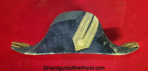 US, Navy, Cased, Officers, Dress Hat, Epaulettes, with Provenance, Henry Lobitz, Lobitz, Original, Collectible, Naval, Hat, with Case, Americana, USA