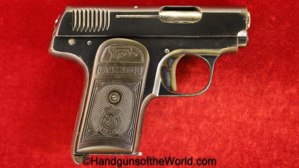 Gaspar Arizaga, Express, 6.35mm, 7 Shot, Spain, Spanish, Handgun, Pistol, C&R, Collectible, 6.35, 25, .25, acp, auto, 7-Shot, VP, Vest Pocket, Hand gun