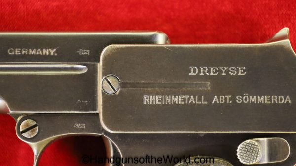 Dreyse, 1907, 7.65mm, Late Production, 7.65, 32, .32, acp, auto, German, Germany, Handgun, Pistol, C&R, Collectible, Pocket, Model, Hand gun, Late