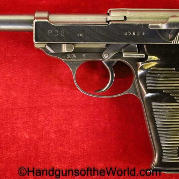 Walther, Spreewerk, P-38, CYQ, 9mm, German, WWII, WW2, Germany, Handgun, Pistol, C&R, Collectible, P38, P.38, P 38, Hand gun, Assembled