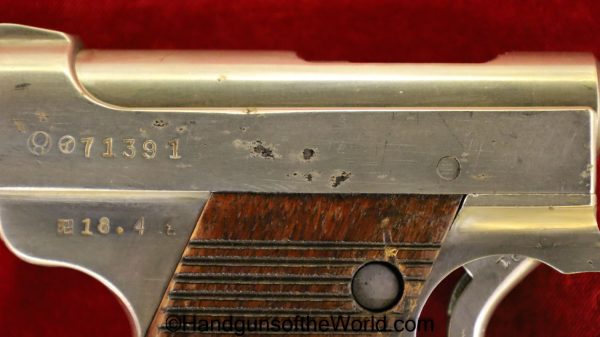 Nambu, Type 14, 18.4, Date, 8mm, Matching Magazine, Matching Mag, Matching Clip, Japan, Japanese, Handgun, Pistol, C&R, Collectible, WWII, WW2, 1943, April