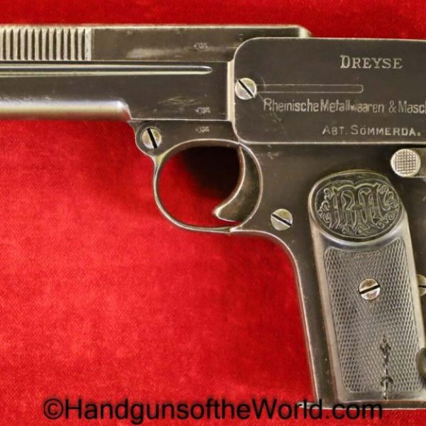 Dreyse, 1907, 7.65mm, German, Germany, Handgun, Pistol, C&R, Collectible, Pocket, 7.65, 32, .32, acp, auto, Hand gun, Model