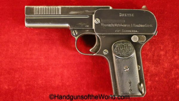 Dreyse, 1907, 7.65mm, German, Germany, Handgun, Pistol, C&R, Collectible, Pocket, 7.65, 32, .32, acp, auto, Hand gun, Model