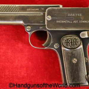 Dreyse, 1907, 7.65mm, Late Production, Late, German, Germany, Handgun, Pistol, C&R, Collectible, Pocket, 7.65, 32, .32, acp, auto, Production, Hand gun