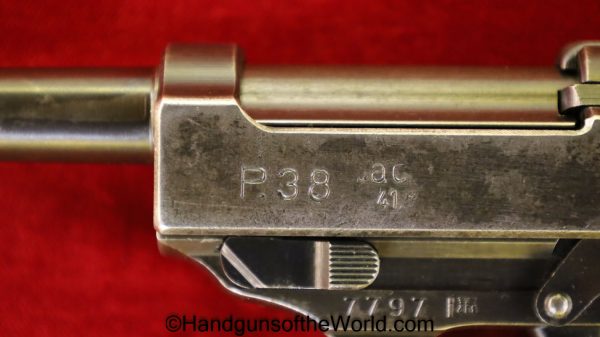 Walther, P-38, AC 41, 9mm, German, WWII, WW2, Germany, Handgun, Pistol, C&R, Collectible, 1941, P38, P.38, P 38, AC41, AC-41, AC, 41, Hand gun