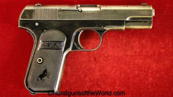 Colt, 1903, Hammerless, Belgian, Military, Belgium, WWI, WW1, Handgun, Pistol, C&R, Collectible, Pocket, 32, .32, acp, auto, 7.65, 7.65mm, USA, American